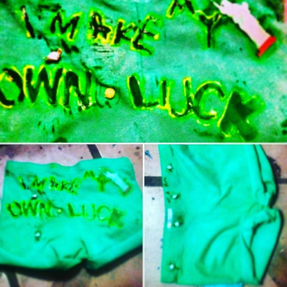 St. Party's day "I make my own luck" shorts (sm)